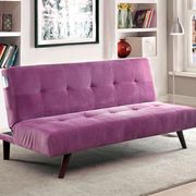 Purple flannelette casual style sofa bed main photo