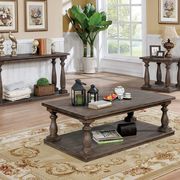 Rustic style antique gray coffee table main photo