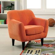 Orange flanelette upholstery kids seating chair main photo