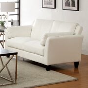 Casual white contemporary affordable loveseat main photo
