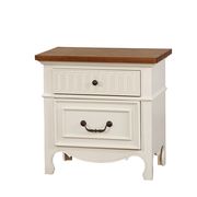White/oak contemporary cottage style nightstand main photo