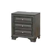 Light gray finish nightstand