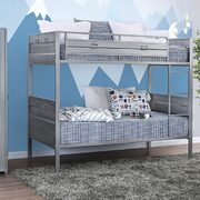 Silver full metal constructed twin/twin bunk bed main photo