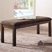Classic walnut wood grain finish bench