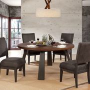 Solid wood contemporary round table main photo