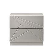 Florence nightstand in taupe lacquer