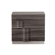 Modern gray/brown stylish nightstand main photo