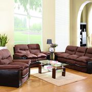 Brown/espresso fabric casual style comfy couch main photo
