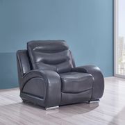 Blance lividity gray leather-like chair main photo
