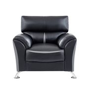 Black pvc casual style affordable chair main photo