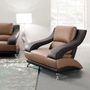 Bonded leather chair, two-toned main photo