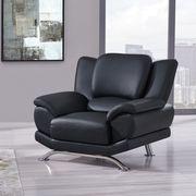 Modern black leather chair main photo