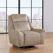 Cream leather-like material rotating chair main photo