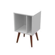 Small sized retro style display unit in white main photo