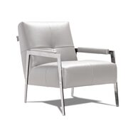 Light gray contemporary accent chair