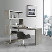 Storage/shelf gray matte modern desk main photo