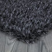 Silky Shag 5'2 x 7'2 Modern & Contemporary Solid Charcoal area rug