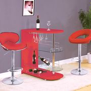 Contemporary red bar table main photo
