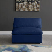 Velvet fabric armless chair main photo