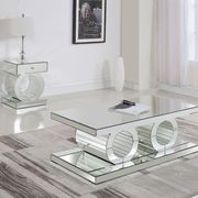 Mirrored style modern coffee table main photo