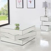 Mirrored contemporary style coffee table main photo