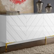 Modern white high gloss buffet / display unit
