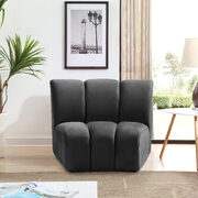 Modular contemporary velvet chair main photo