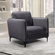 Velvet casual contemporary style living room chair main photo