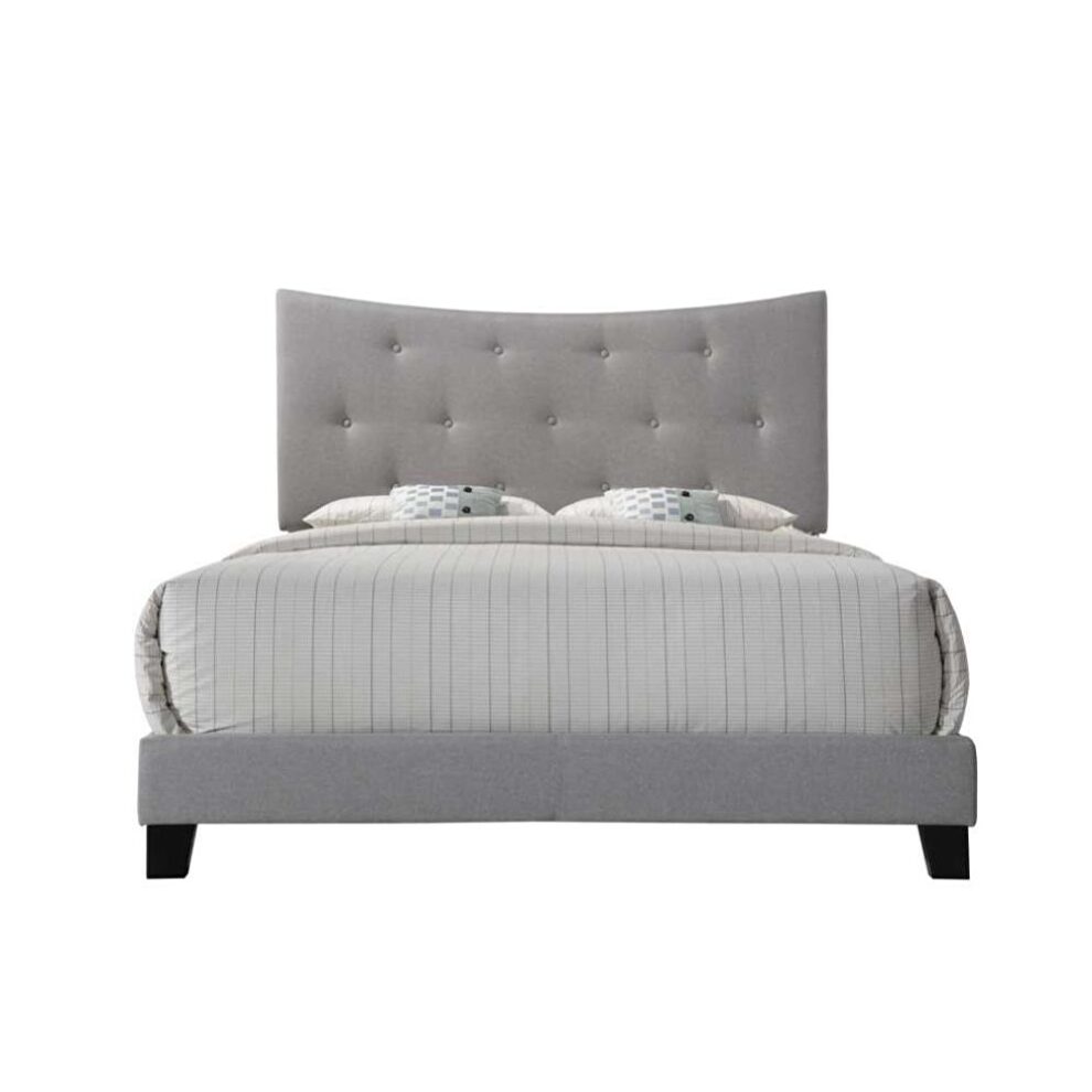 Gray fabric queen bed by Acme additional picture 4