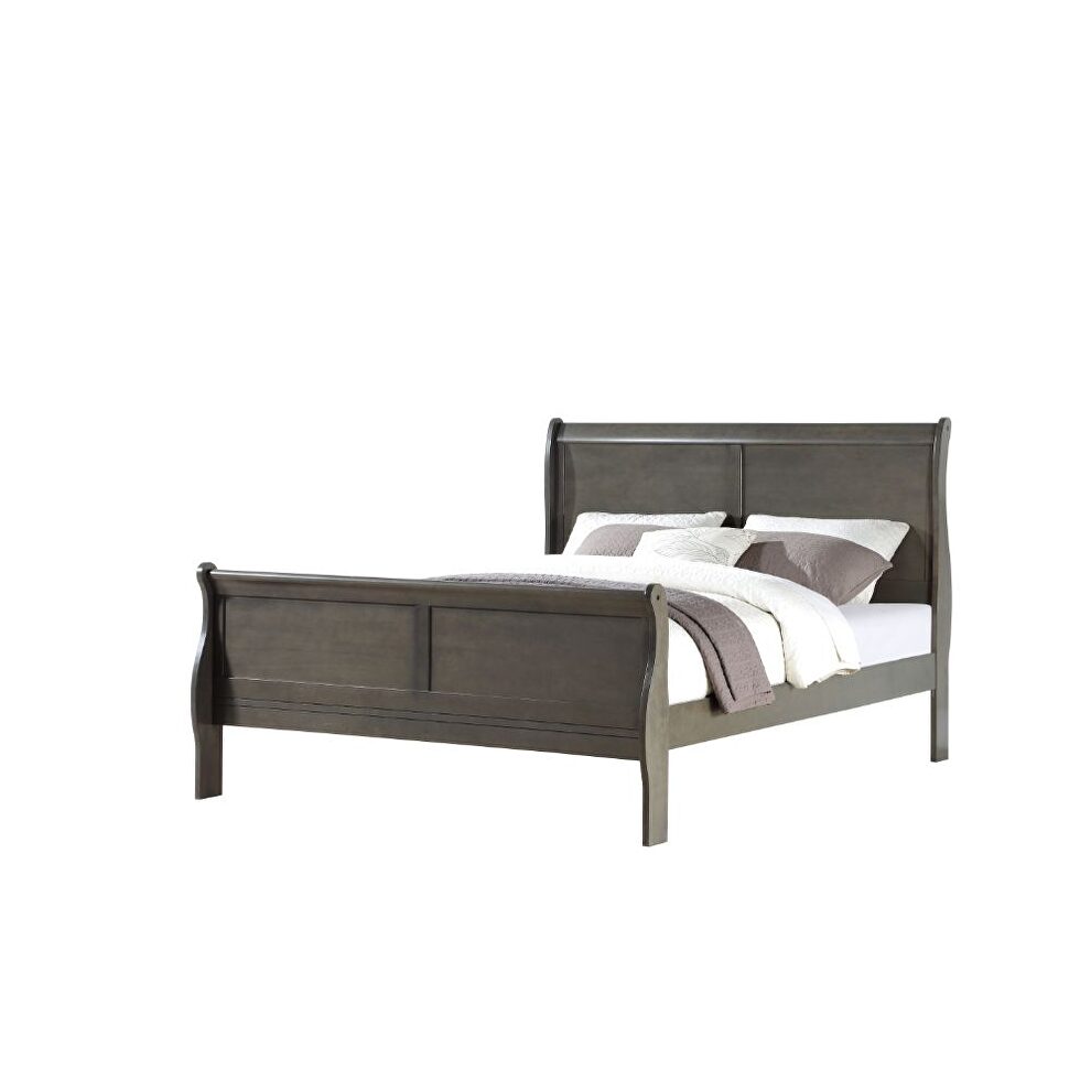 Dark gray queen bed by Acme additional picture 2
