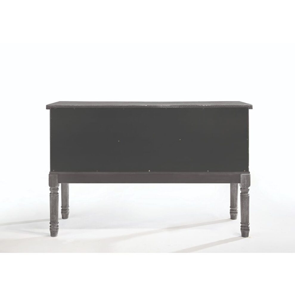 Weathered gray finish dining table by Acme additional picture 13