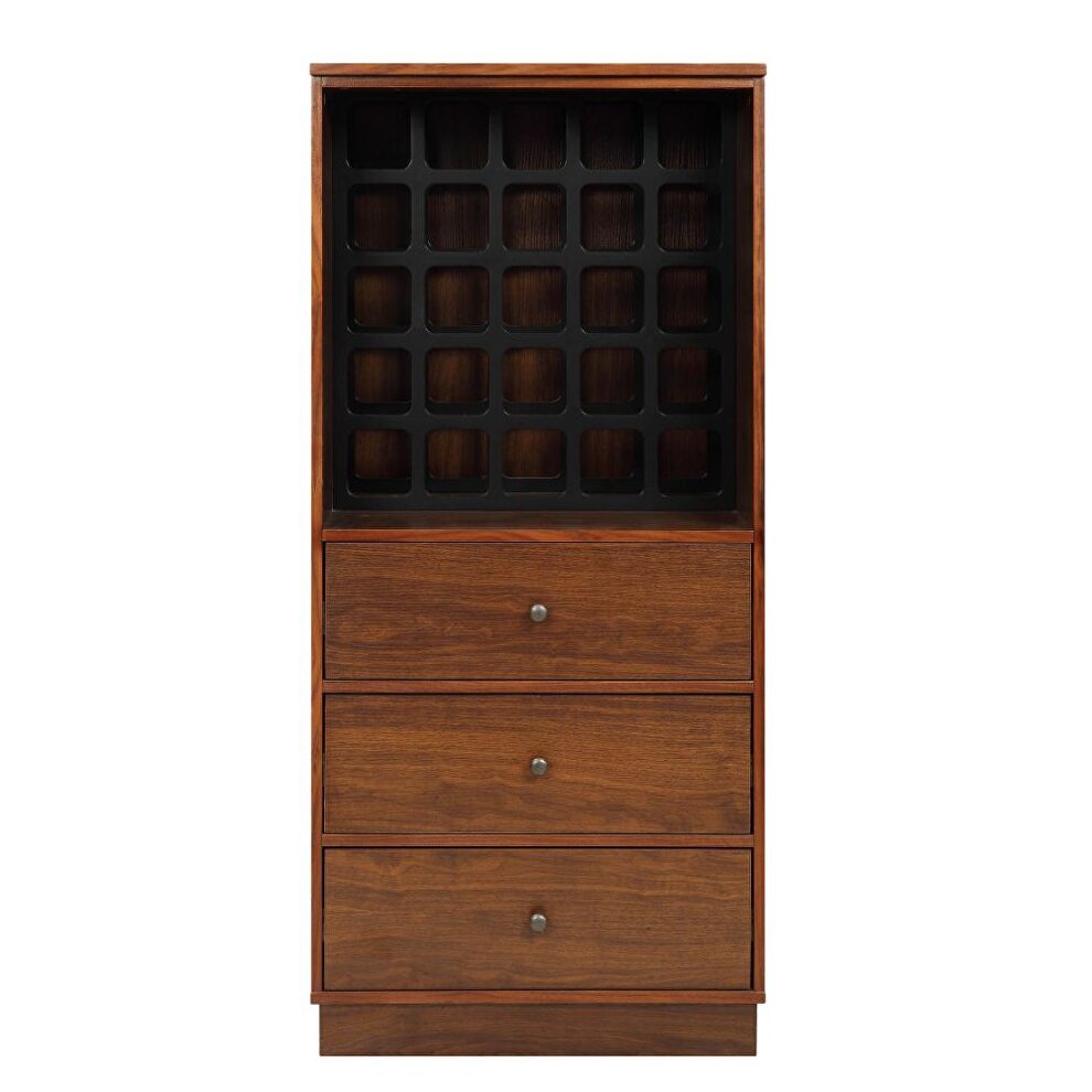 Walnut finish wine cabinet by Acme additional picture 5