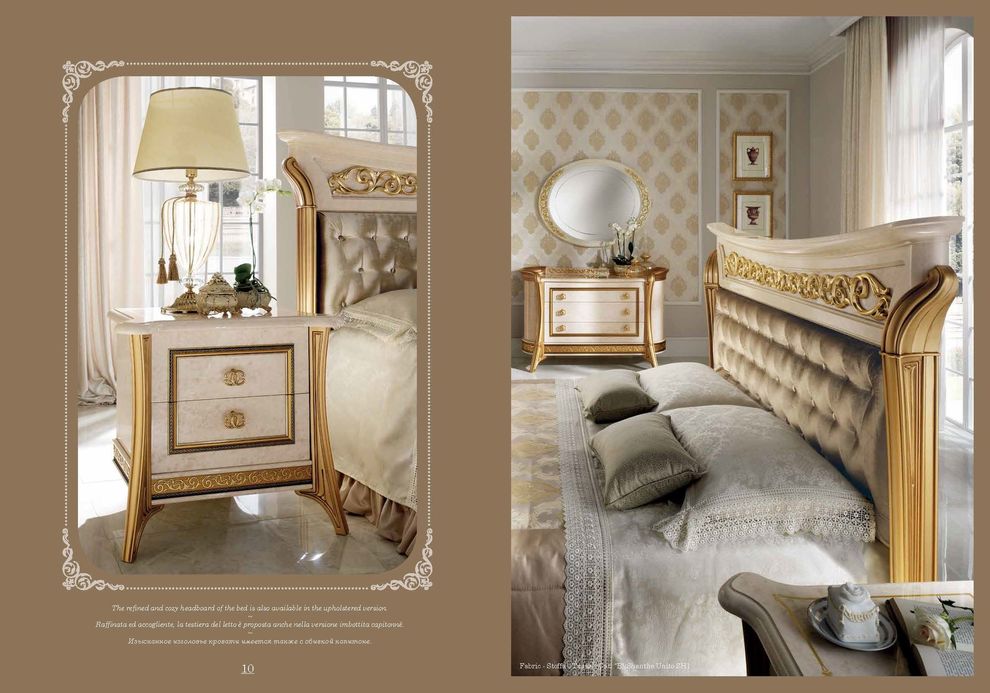 Classic style glossy Italian bedroom set by Arredoclassic Italy additional picture 5