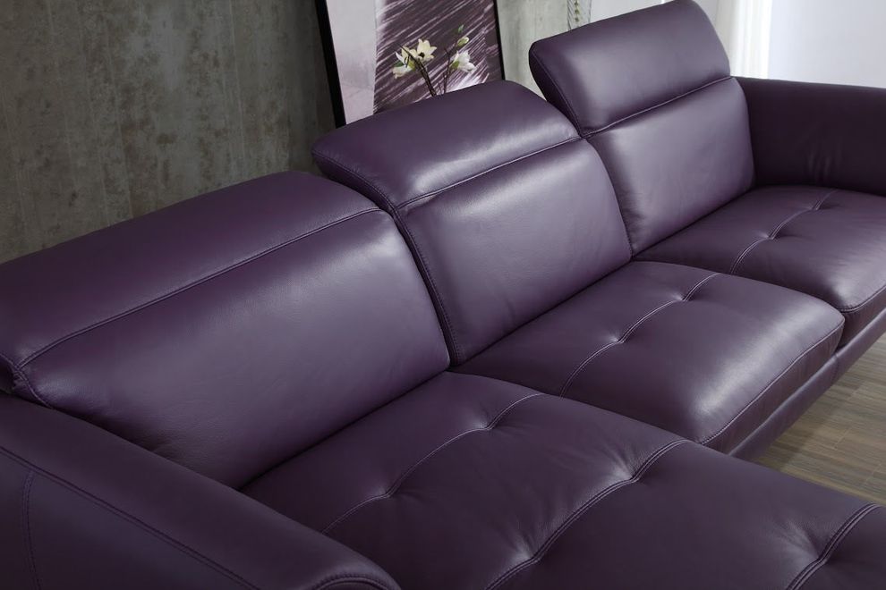 Lf Sectional Sofa Orchard, Purple Leather Couches