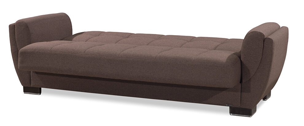 Cocoa fabric sleeper sofa w/ storage by Casamode additional picture 7