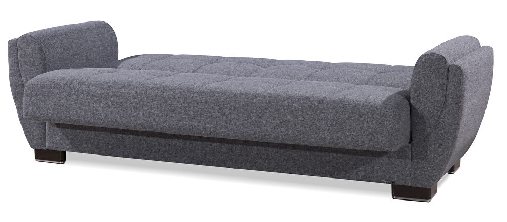 Light gray fabric sleeper sofa w/ storage by Casamode additional picture 7