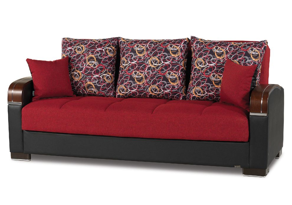 Polyester fabric modern sofa / sofa bed w/ storage by Casamode additional picture 4