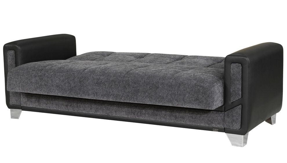 Chenille gray fabric modern sofa / bed series by Casamode additional picture 9