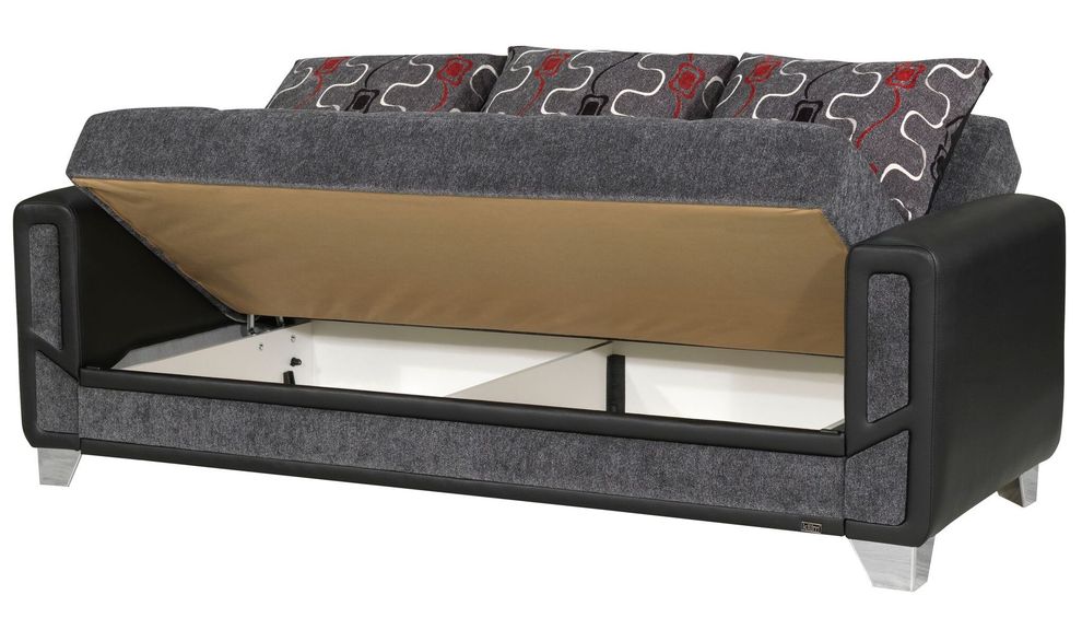 Chenille gray fabric modern sofa / bed series by Casamode additional picture 10