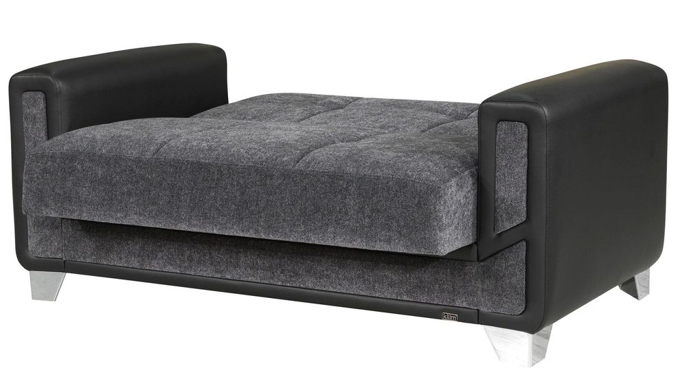 Chenille fabric modern loveseat by Casamode additional picture 3