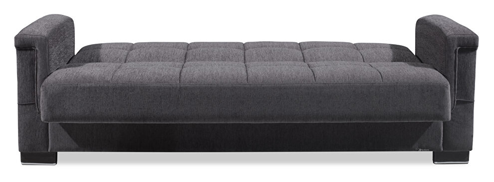 Dark gray all fabric sofa sleeper by Casamode additional picture 4