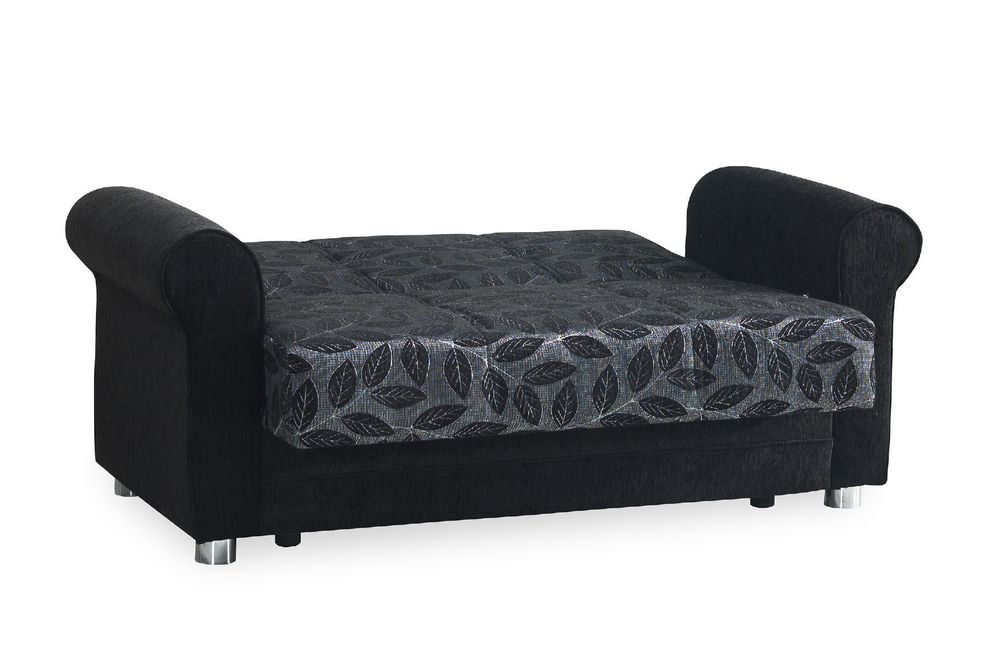 Black chenille fabric casual living room sofa by Casamode additional picture 2