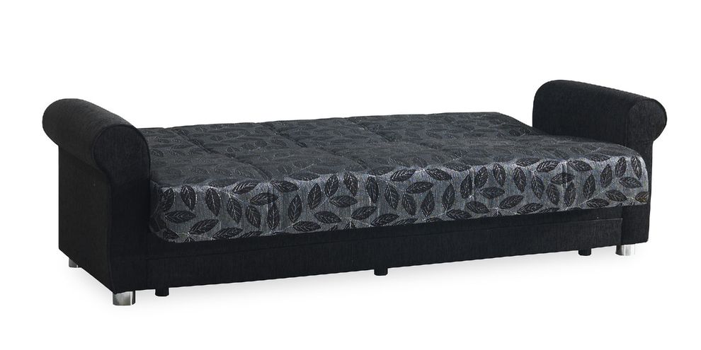 Black chenille fabric casual living room sofa by Casamode additional picture 5