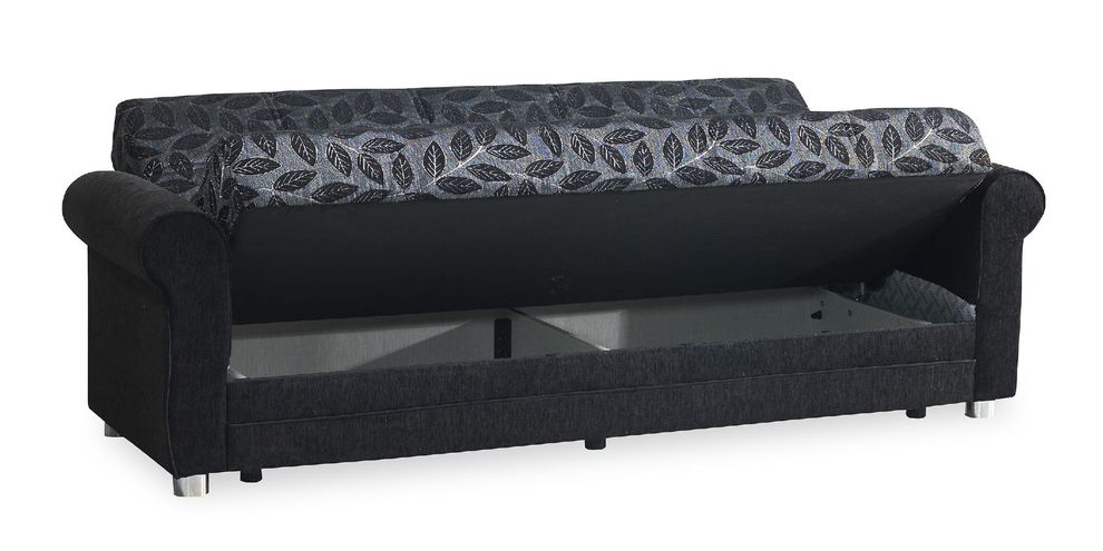 Black chenille fabric casual living room sofa by Casamode additional picture 6