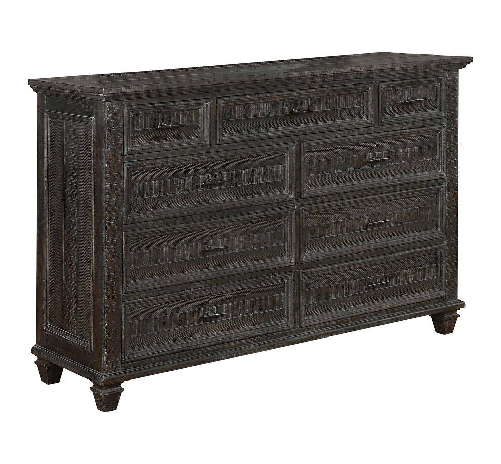 Weathered carbon finish queen bed by Coaster additional picture 15