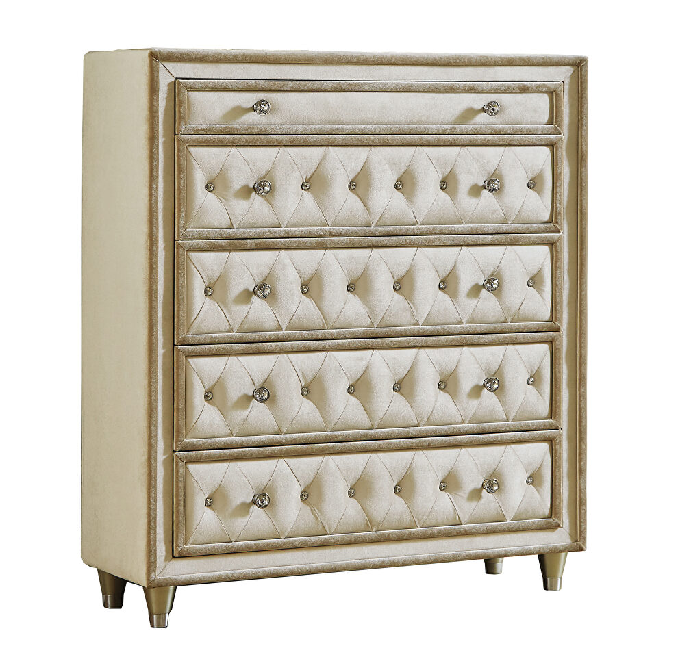 Ivory & camel finish chest by Coaster additional picture 2