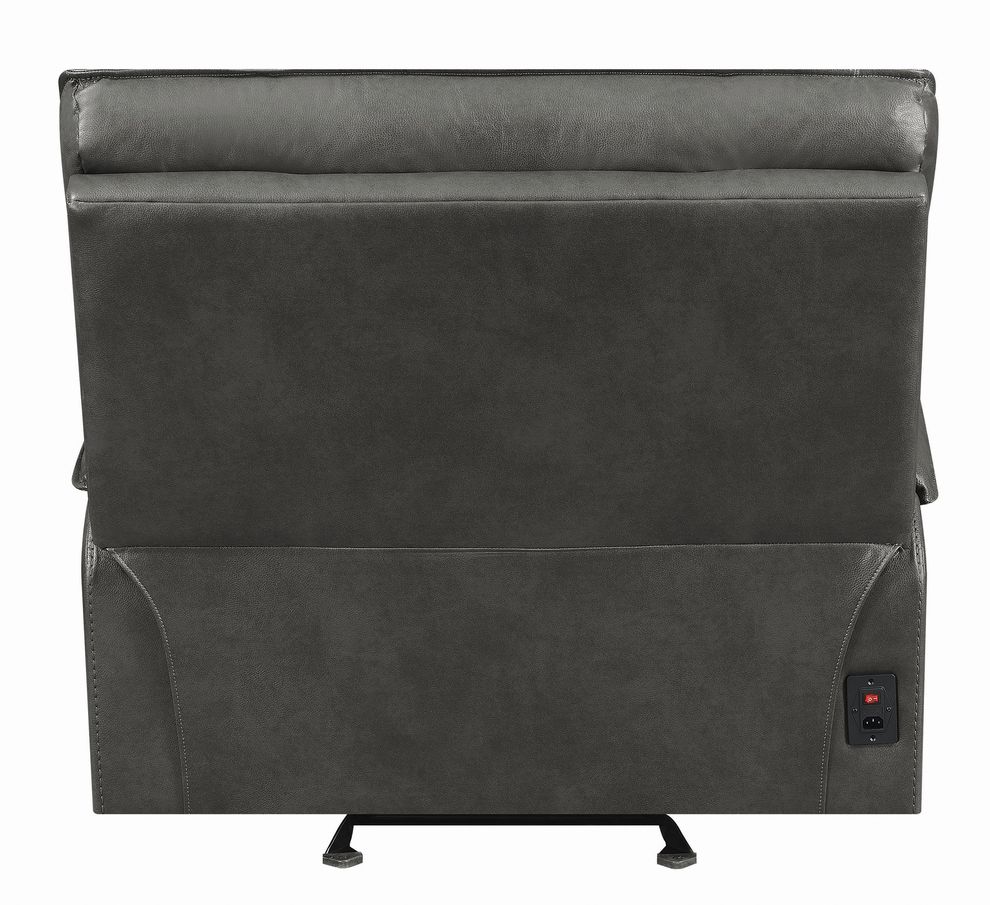 Casual charcoal power glider recliner by Coaster additional picture 5