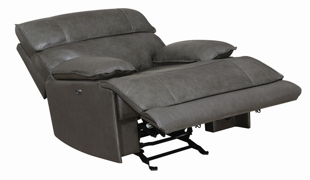 Casual charcoal power glider recliner by Coaster additional picture 7
