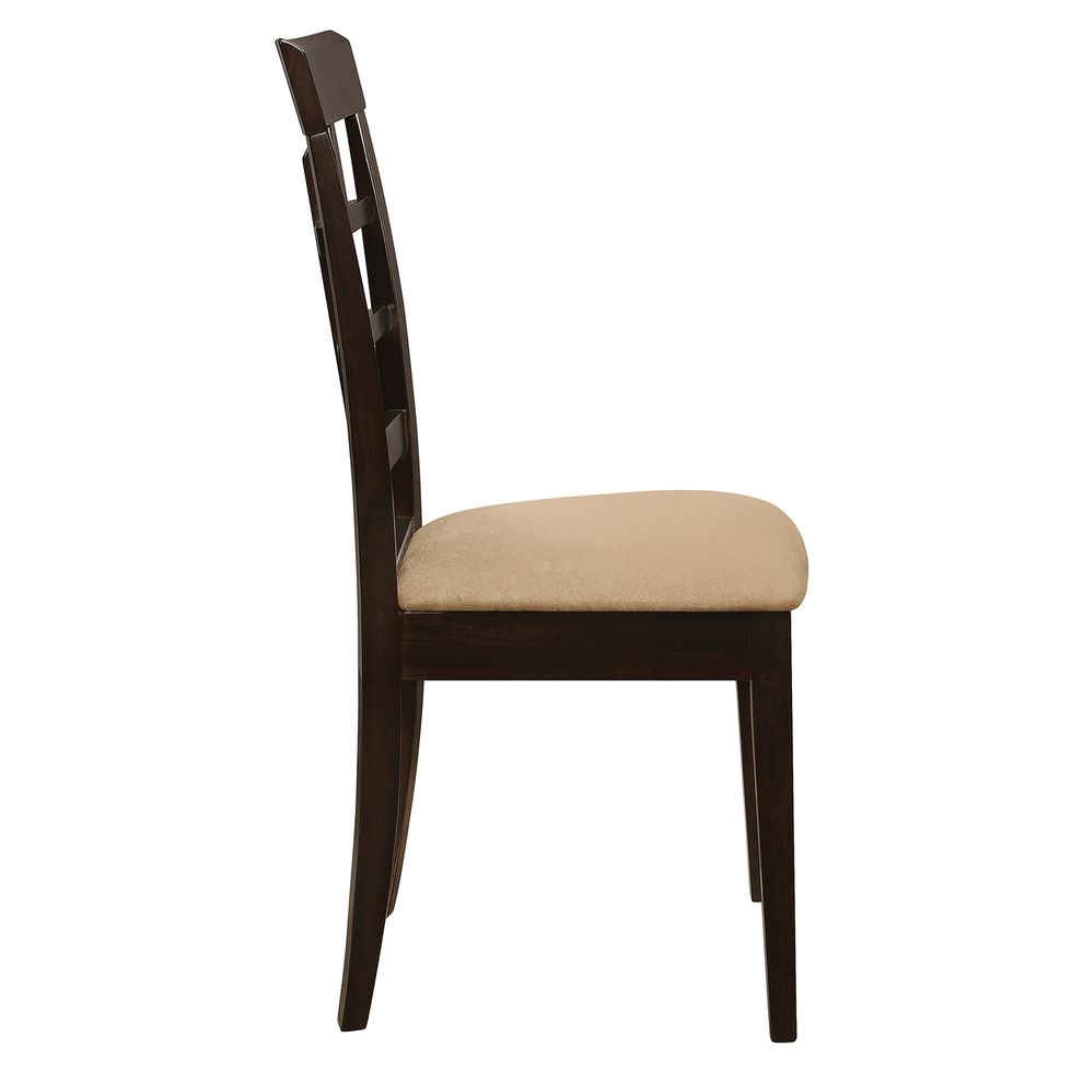 Gabriel cappuccino dining chair by Coaster additional picture 3