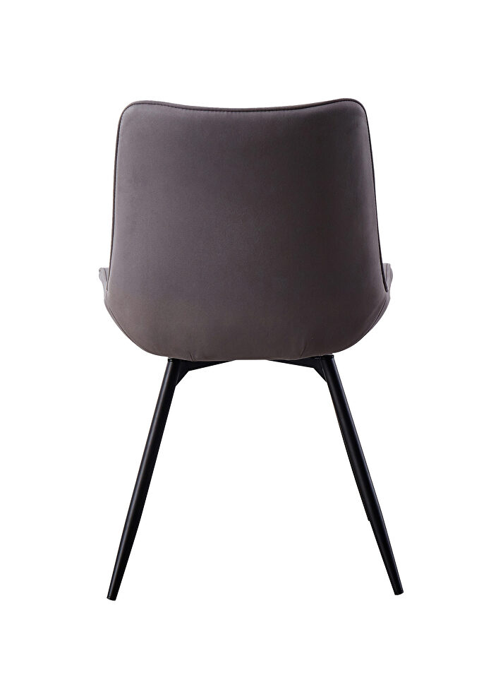 Swivel dining chair in gray by Coaster additional picture 2